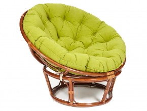 Кресло Papasan 23/01 W с подушкой Pecan, флок Олива в Челябинске - mebel74.com | фото 1