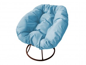 Кресло Пончик без ротанга голубая подушка в Челябинске - mebel74.com | фото