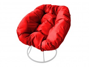 Кресло Пончик без ротанга красная подушка в Челябинске - mebel74.com | фото