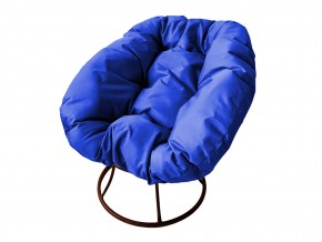 Кресло Пончик без ротанга синяя подушка в Челябинске - mebel74.com | фото