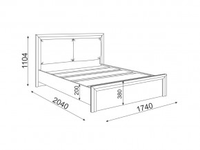 Кровать 1600 с мягкой частью Глэдис М31 в Челябинске - mebel74.com | фото 2