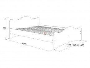 Кровать-5 двойная 1200*2000 ясень анкор темный в Челябинске - mebel74.com | фото 3