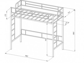 Кровать чердак Севилья 1-1 слоновая кость в Челябинске - mebel74.com | фото 2