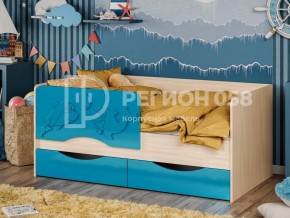 Кровать Дельфин-2 МДФ Голубой металлик в Челябинске - mebel74.com | фото