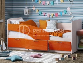 Кровать Дельфин МДФ 1600 Апельсин металлик в Челябинске - mebel74.com | фото