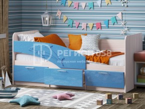 Кровать Дельфин МДФ 1600 Голубой металлик в Челябинске - mebel74.com | фото