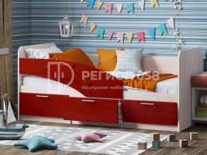 Кровать Дельфин МДФ 1800 Красный металлик в Челябинске - mebel74.com | фото 1