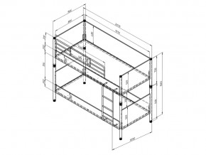 Кровать Дельта Лофт 20.02.02 Белый в Челябинске - mebel74.com | фото 2