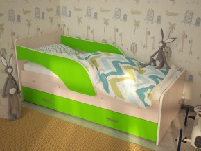 Кровать детская Максимка млечный дуб-лайм в Челябинске - mebel74.com | фото