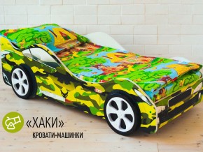 Кровать детская машина Хаки в Челябинске - mebel74.com | фото 2