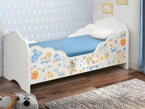 Кровать детская с бортом Малышка №3 700*1400 белая в Челябинске - mebel74.com | фото