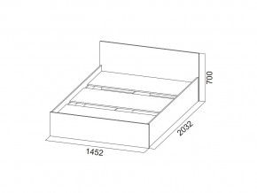 Кровать двойная (Без матраца 1,4*2,0) в Челябинске - mebel74.com | фото