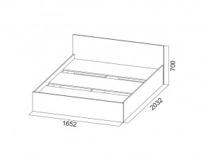 Кровать двойная (Без матраца 1,6*2,0) в Челябинске - mebel74.com | фото