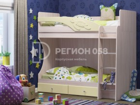 Кровать двухъярусная Бемби МДФ Ваниль матовая в Челябинске - mebel74.com | фото