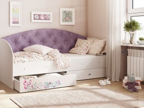 Кровать Эльза Белый-фиолетовый в Челябинске - mebel74.com | фото
