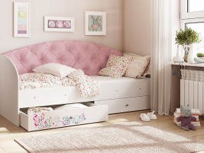Кровать Эльза Белый-розовый в Челябинске - mebel74.com | фото