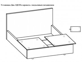 Кровать Феодосия норма 180 с механизмом подъема и дном ЛДСП в Челябинске - mebel74.com | фото 5