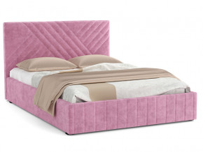 Кровать Гамма 1600 с основанием велюр тенерифе розовый в Челябинске - mebel74.com | фото