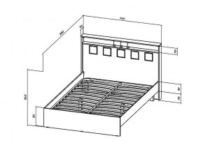 Кровать Коста-Рика 1400 в Челябинске - mebel74.com | фото 2