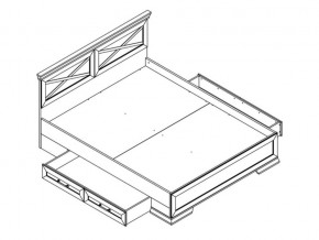 Кровать LOZ160х200 с ящиками Марсель ясень снежный в Челябинске - mebel74.com | фото 2