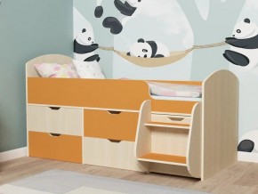 Кровать Малыш-7 Дуб-Оранжевый в Челябинске - mebel74.com | фото