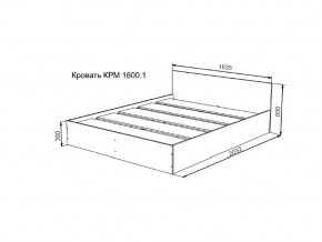 Кровать Мори КРМ1600.1 в Челябинске - mebel74.com | фото 2