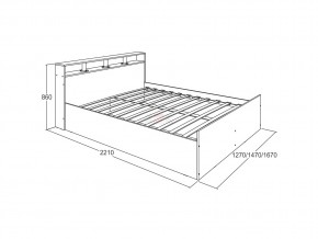 Кровать Ольга 17 1200 в Челябинске - mebel74.com | фото 2