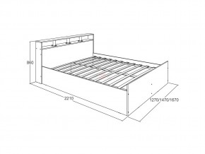 Кровать Ольга 17 1400 в Челябинске - mebel74.com | фото 2