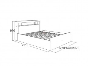 Кровать Ольга 19 1200 в Челябинске - mebel74.com | фото 2