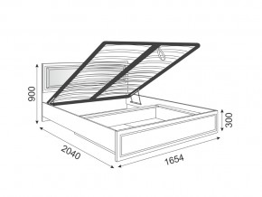 Кровать подъемная со спинкой Беатрис 11 Орех в Челябинске - mebel74.com | фото 2