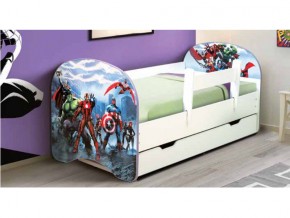 Кровать с фотопечатью с 1 ящиком Супергерои 800*1600 в Челябинске - mebel74.com | фото