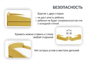 Кровать с ящиком Letmo горчичный (велюр) в Челябинске - mebel74.com | фото 4