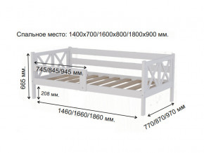 Кровать софа Аист-3 Классика белый 1400х700 мм в Челябинске - mebel74.com | фото 2