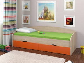 Кровать Соня 2 сонома-оранжевый в Челябинске - mebel74.com | фото 1