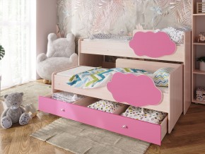 Кровать Соник с ящиком млечный дуб-розовый в Челябинске - mebel74.com | фото
