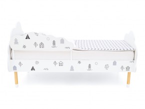 Кровать Stumpa Облако с бортиком рисунок Домики в Челябинске - mebel74.com | фото 3