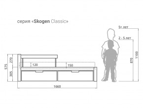 Кровать Svogen classic с ящиками и бортиком дерево-белый в Челябинске - mebel74.com | фото 2