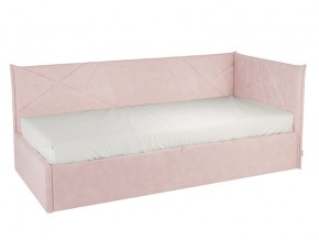 Кровать тахта Бест 900 велюр нежно-розовый в Челябинске - mebel74.com | фото