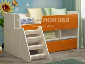 Кровать Юниор-3 МДФ Оранжевый металлик в Челябинске - mebel74.com | фото