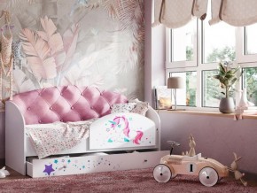 Кровать Звездочка с бортиком Белый-розовый в Челябинске - mebel74.com | фото