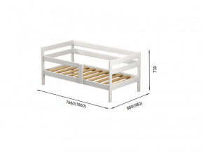 Кроватка-софа 1600х800 одинарный бортик Массив Версаль в Челябинске - mebel74.com | фото 2