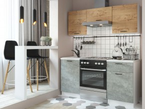 Кухня модульная Дуся дуб бунратти-цемент в Челябинске - mebel74.com | фото 2