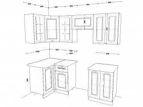 Кухонный гарнитур 10 Белый Вегас 1000х2200 мм в Челябинске - mebel74.com | фото 2