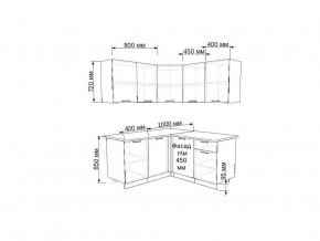 Кухонный гарнитур 17 Грецкий орех 1400х1450 в Челябинске - mebel74.com | фото 2