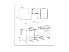 Кухонный гарнитур 6а Грецкий орех 1600 в Челябинске - mebel74.com | фото 2