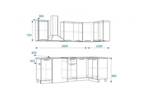 Кухонный гарнитур 6Р РоялВуд 1800*1200 мм в Челябинске - mebel74.com | фото 2