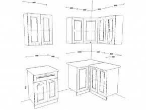 Кухонный гарнитур 8 Белый Вегас 1600х1200 мм в Челябинске - mebel74.com | фото 2