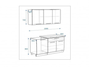 Кухонный гарнитур 8 Грецкий орех 1300 в Челябинске - mebel74.com | фото 2