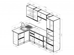 Кухонный гарнитур Адажио мега прайм 1500х2700 мм в Челябинске - mebel74.com | фото 6