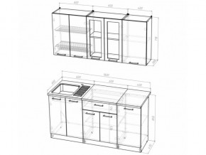 Кухонный гарнитур Алина стандарт 1600 мм в Челябинске - mebel74.com | фото 5